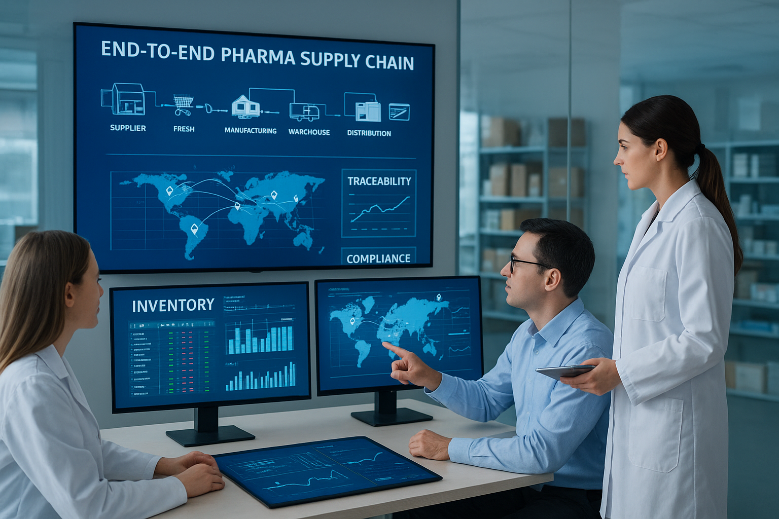 Custom Software Development for End-to-End Pharma Supply Chain Visibility