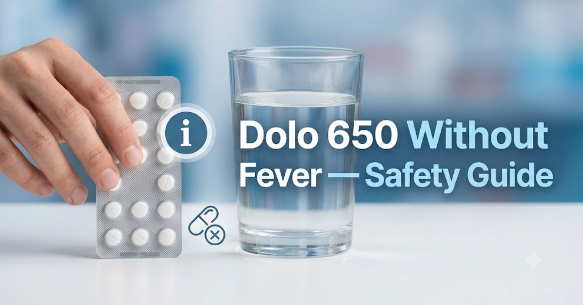 what happens if we take dolo 650 without fever​